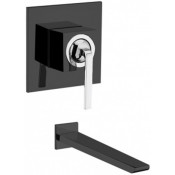 Смеситель для раковины Webert Wolo WO830607564 хром/чёрный матовый