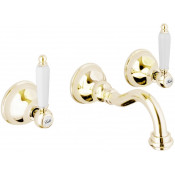 Смеситель для раковины Webert Dorian DO750404010 золото