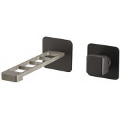 Смеситель для раковины Webert One-X OX830611441 сталь/черный матовый