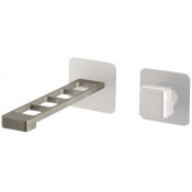 Смеситель для раковины Webert One-X OX830611741 сталь/белый матовый