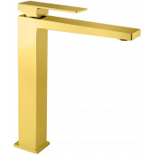 Смеситель для раковины Webert Pegaso PE830402010 с донным клапаном золото