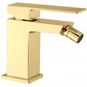 Смеситель для биде Webert Pegaso PE840102010 с донным клапаном золото