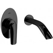 Смеситель для раковины Webert Aria AI830606844 черный матовый/хром