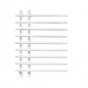 Водяной полотенцесушитель Energy Rose 800x600 белый матовый (RAL 9016)