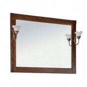 Зеркало Vod-ok Дубини 105x80 со светильником венге