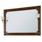Зеркало Vod-ok Дубэлла 105x80 со светильником венге