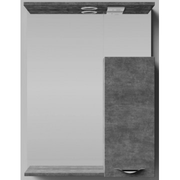 Зеркальный шкаф Vod-ok Марко vd2202213408 60 R с подсветкой хром/серый камень