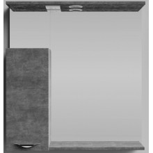 Зеркальный шкаф Vod-ok Марко vd2202213507 75 L с подсветкой хром/серый камень