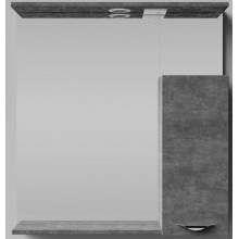 Зеркальный шкаф Vod-ok Марко vd2202213606 75 R с подсветкой хром/серый камень