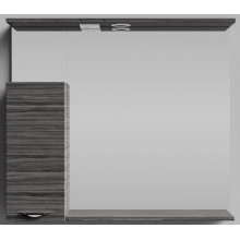 Зеркальный шкаф Vod-ok Марко vd2202213727 90 L с подсветкой хром/палисандр