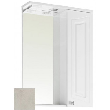 Зеркальный шкаф Vod-ok Адам vd2202214717 55 R белый камень