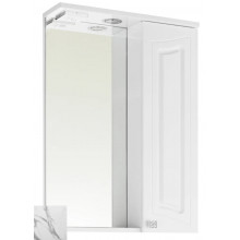 Зеркальный шкаф Vod-ok Адам 9060 55 R мрамор белый