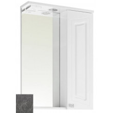Зеркальный шкаф Vod-ok Адам 9067 55 R мрамор графит