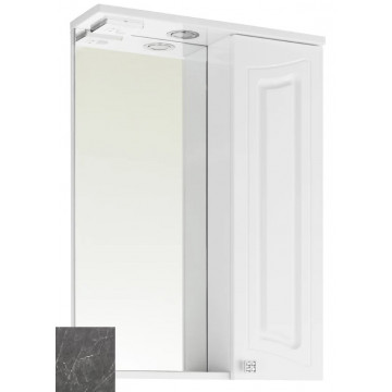 Зеркальный шкаф Vod-ok Адам 9067 55 R мрамор графит