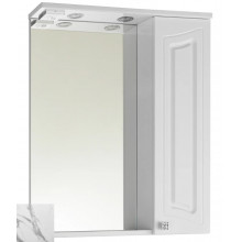 Зеркальный шкаф Vod-ok Адам 9062 65 R мрамор белый