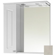 Зеркальный шкаф Vod-ok Адам vd2202215212 75 L белый камень
