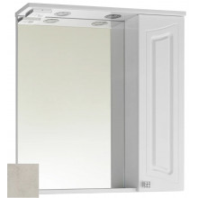 Зеркальный шкаф Vod-ok Адам vd2202215113 75 R белый камень