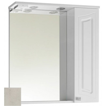 Зеркальный шкаф Vod-ok Адам vd2202215113 75 R белый камень