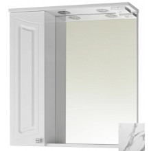 Зеркальный шкаф Vod-ok Адам 9065 75 L мрамор белый