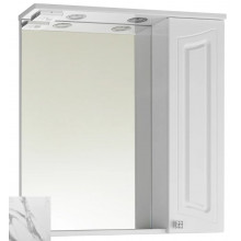 Зеркальный шкаф Vod-ok Адам 9064 75 R мрамор белый