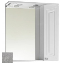 Зеркальный шкаф Vod-ok Адам 9078 75 R мрамор серый