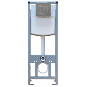 Инсталляция для подвесного унитаза Sanmate хром кнопка