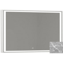 Зеркало Vod-ok Лайт 9146 140x80 с подсветкой мрамор серый