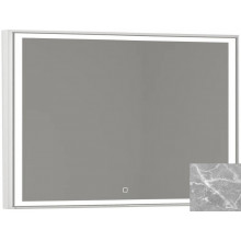 Зеркало Vod-ok Лайт 9145 120x80 с подсветкой мрамор серый
