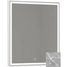 Зеркало Vod-ok Лайт 9141 70x80 с подсветкой мрамор серый