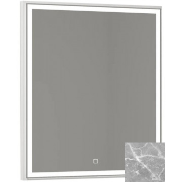 Зеркало Vod-ok Лайт 9141 70x80 с подсветкой мрамор серый