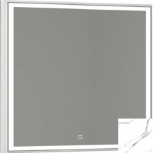 Зеркало Vod-ok Лайт 9126 80x80 с подсветкой мрамор белый
