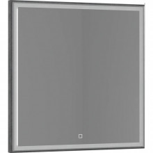 Зеркало Vod-ok Лайт vd2202212341 80x80 с подсветкой серый камень