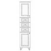 Шкаф-пенал Vod-ok Белладжио 40 L белый/серебро