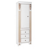 Шкаф-пенал Vod-ok Версаль 50 L белый/золото