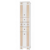 Шкаф-пенал Vod-ok Кармен 40 L белый/золото