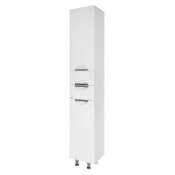 Шкаф-пенал Vod-ok Лира 30 L с бельевой корзиной белый