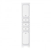 Шкаф-пенал Vod-ok Мариэль 30 R белый/патина серебро