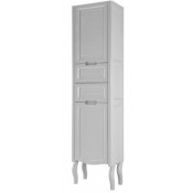 Шкаф-пенал Vod-ok Эльвира 60 L с бельевой корзиной белый