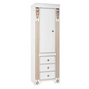 Шкаф-пенал Vod-ok Версаль 50 R белый/золото