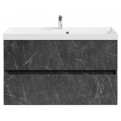Тумба с раковиной Vod-ok Бест 100 мрамор графит