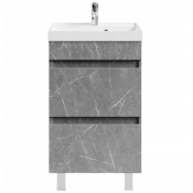 Тумба с раковиной Vod-ok Бест 50 мрамор серый