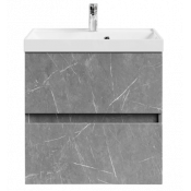 Тумба под раковину Vod-ok Бест 60 мрамор серый софт тач 4044-1
