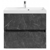Тумба с раковиной Vod-ok Бест 70 мрамор графит