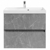 Тумба под раковину Vod-ok Бест 70 мрамор серый