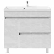 Тумба под раковину Vod-ok Бест 90 L белый камень