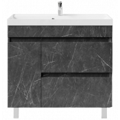 Тумба с раковиной Vod-ok Бест 90 L мрамор графит