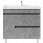 Тумба под раковину Vod-ok Бест 90 L мрамор серый