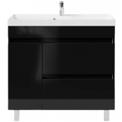 Тумба с раковиной Vod-ok Бест 90 L черный