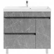 Тумба под раковину Vod-ok Бест 90 R мрамор серый