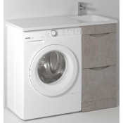 Тумба под раковину Vod-ok Смайл 100 белый камень